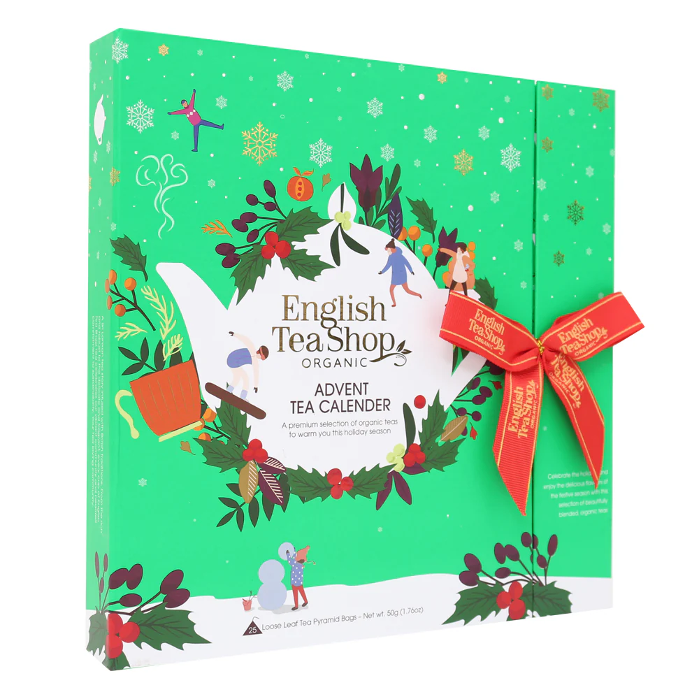 Advent Calendar - Book Style Green - 25 Pyramids - Image 4