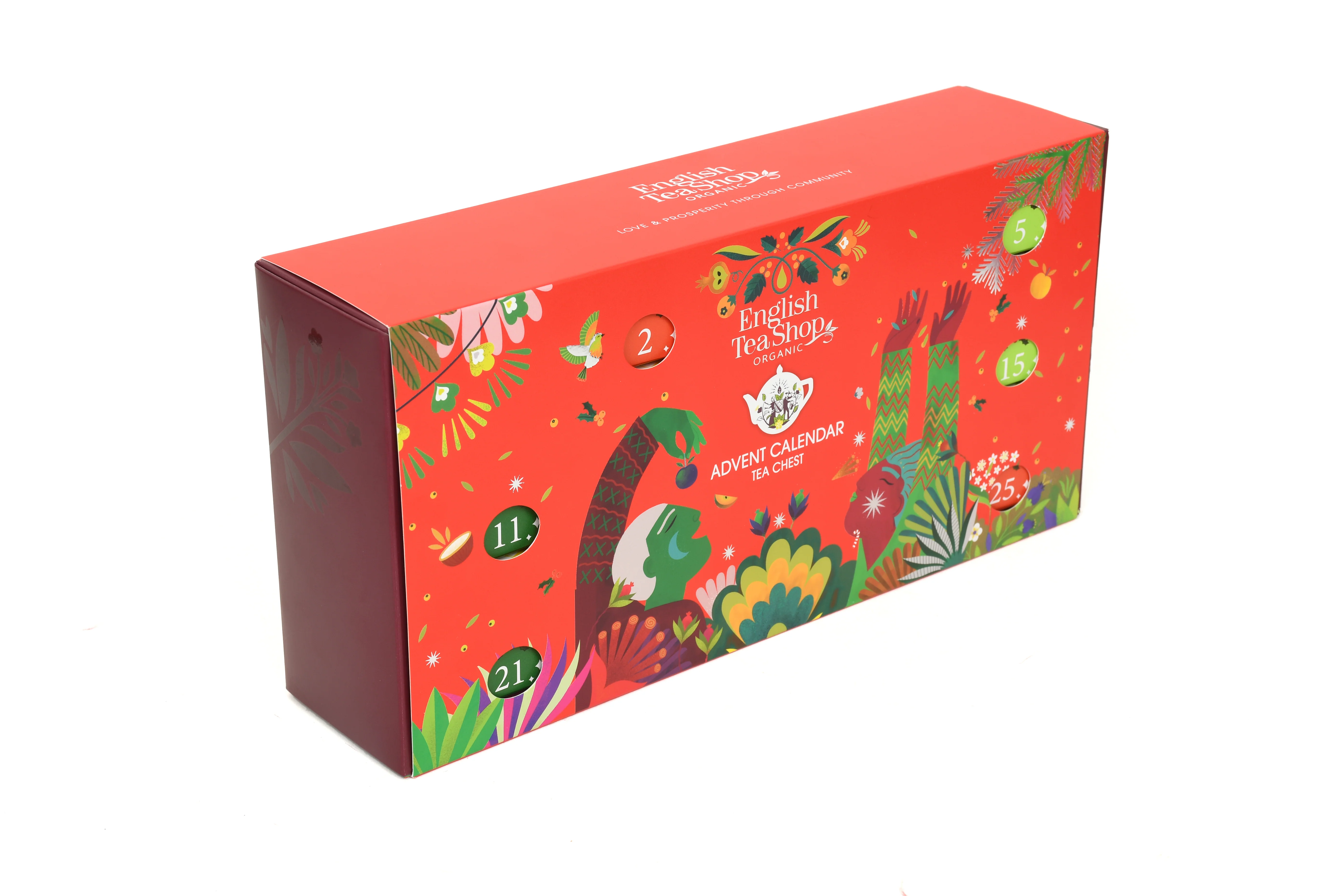 Advent Calendar Chest - Red - 25 Pyramids - NEW FOR 2025 - Image 3