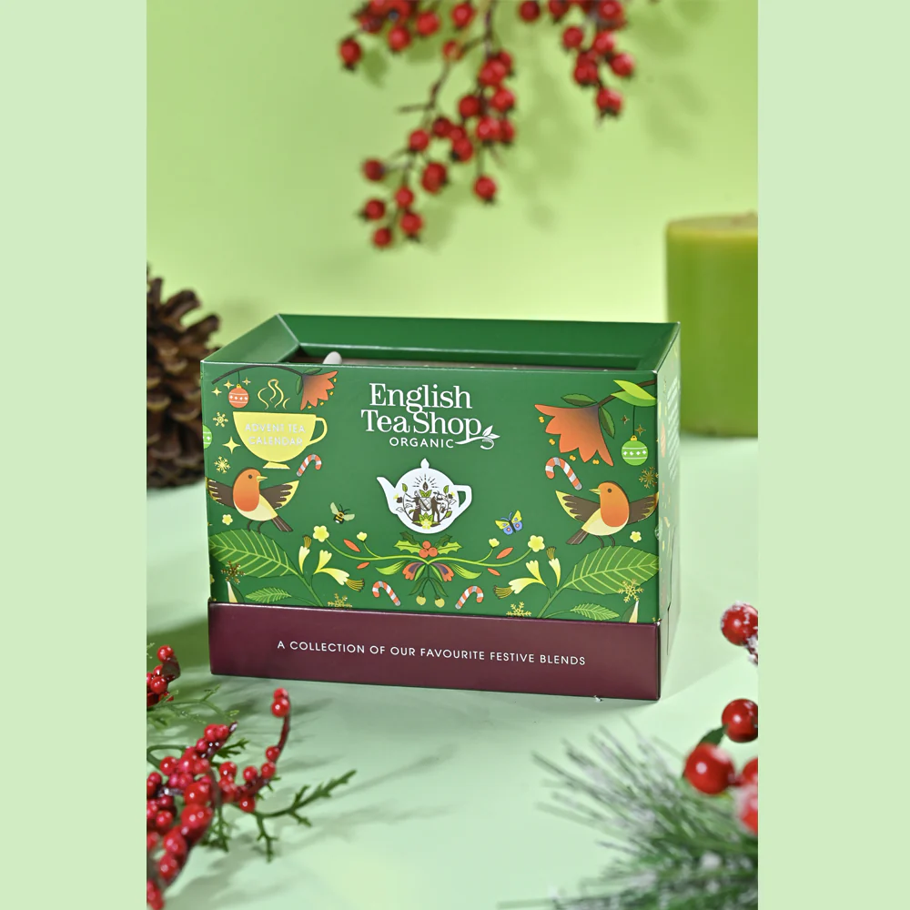 Advent Calendar - Green Gift Box - 25 Tea Sachets - Image 3