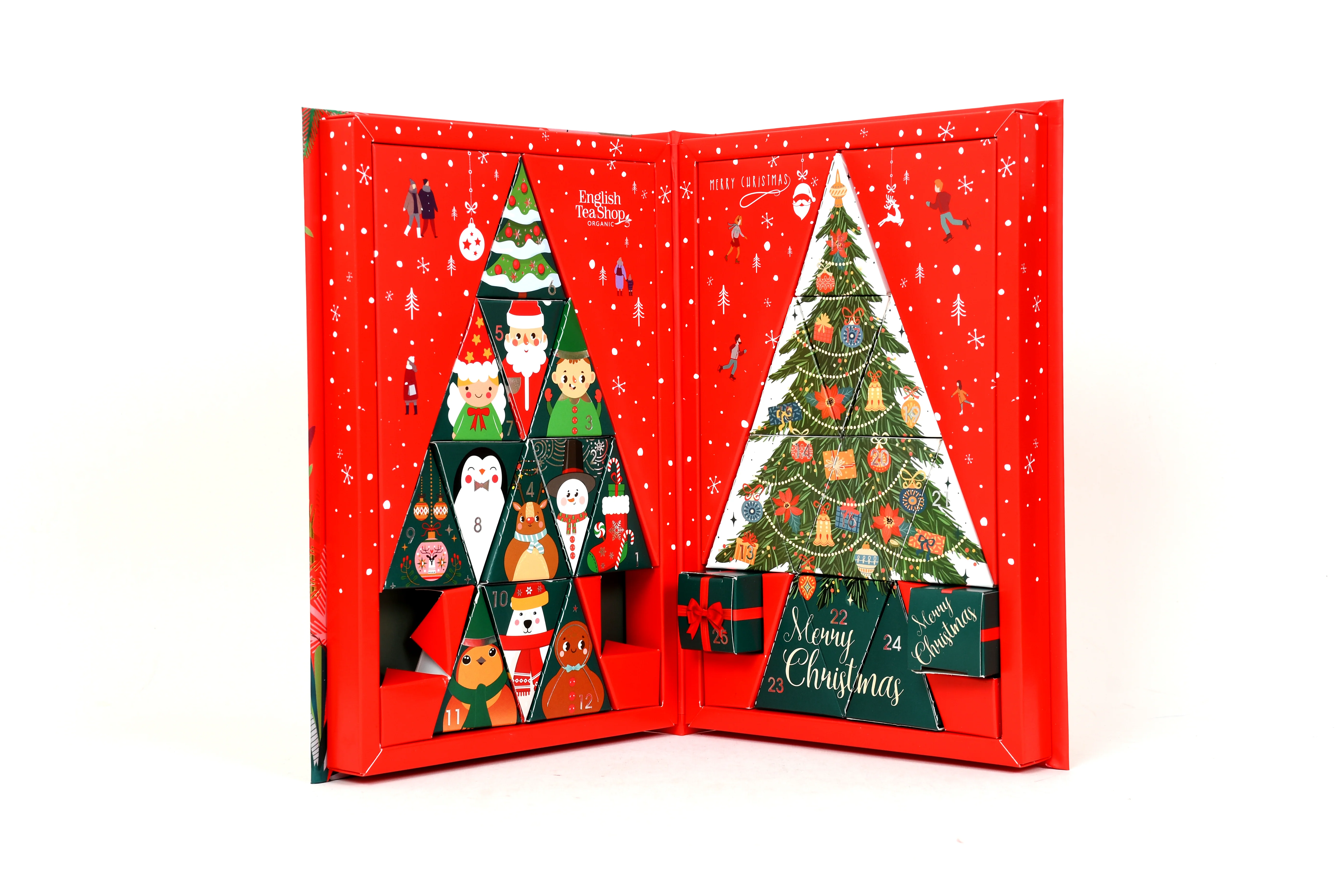 Advent Calendar Tea Book - Red - 25 Pyramids - NEW FOR 2025 - Image 3