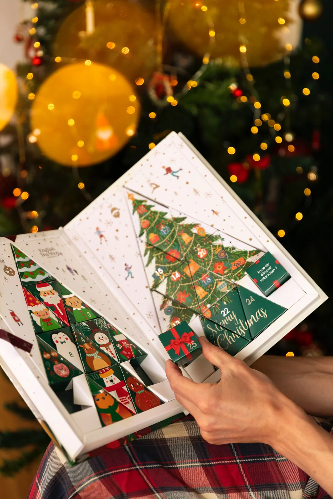 Advent Calendar - Tea Book White -  25 Pyramids - Image 3