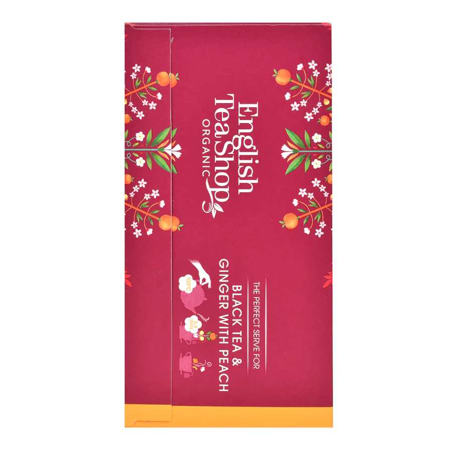 Black Tea & Ginger with Peach - 20 Tea Sachets - Image 6