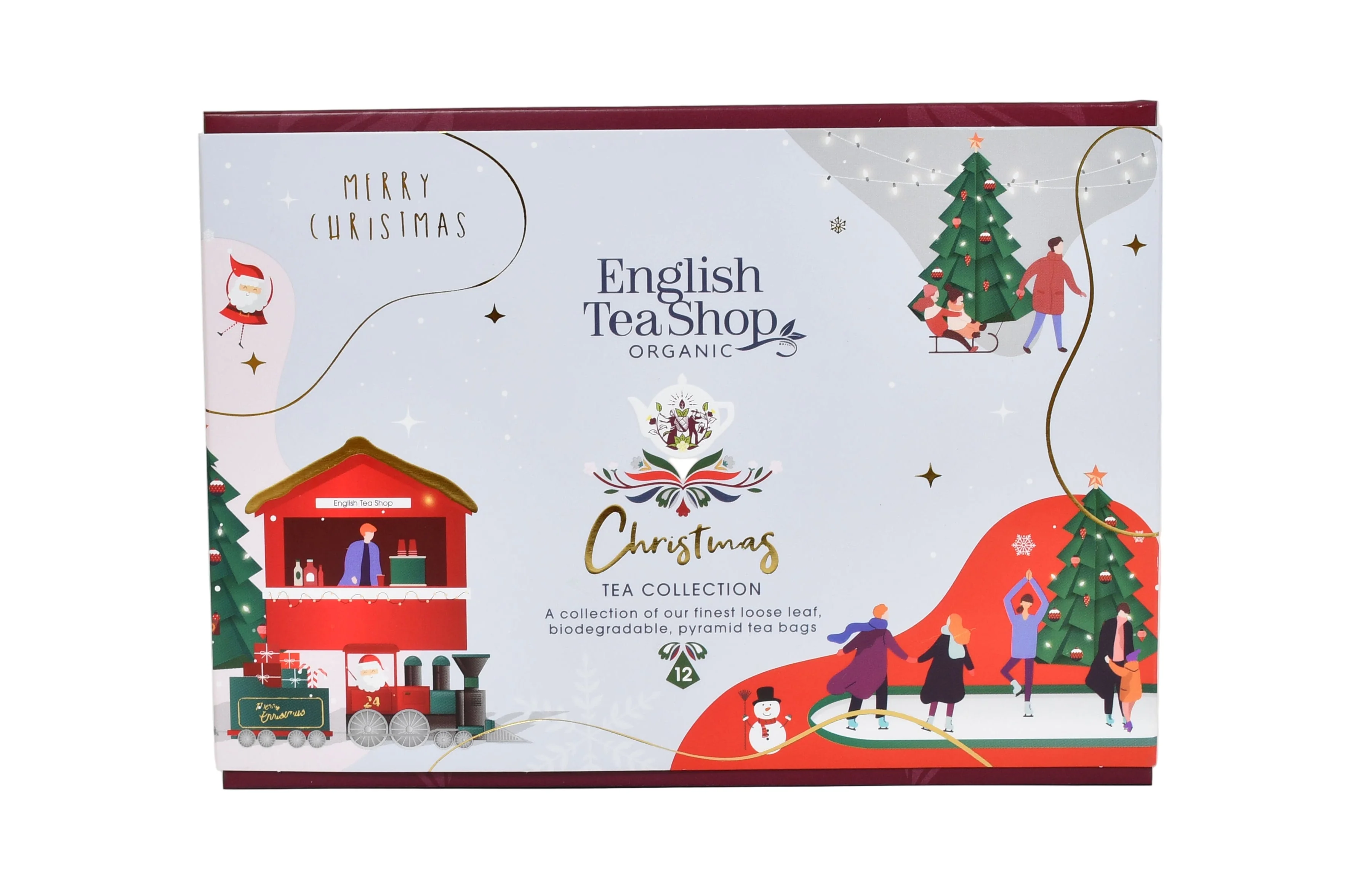 Christmas Tree Collection - White Wonders -12 Pyramid Gift Pack - New for 2025