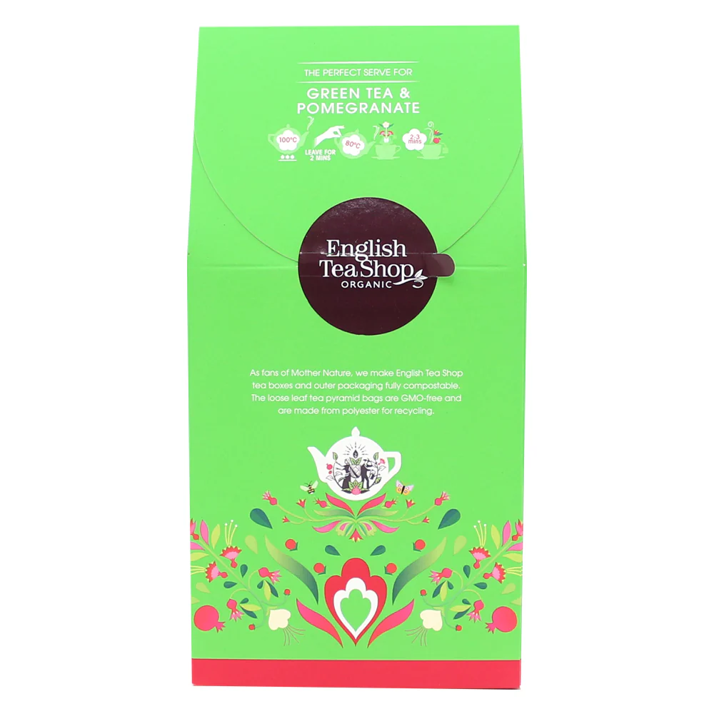 Green Tea & Pomegranate - 15 Pyramids - Image 3