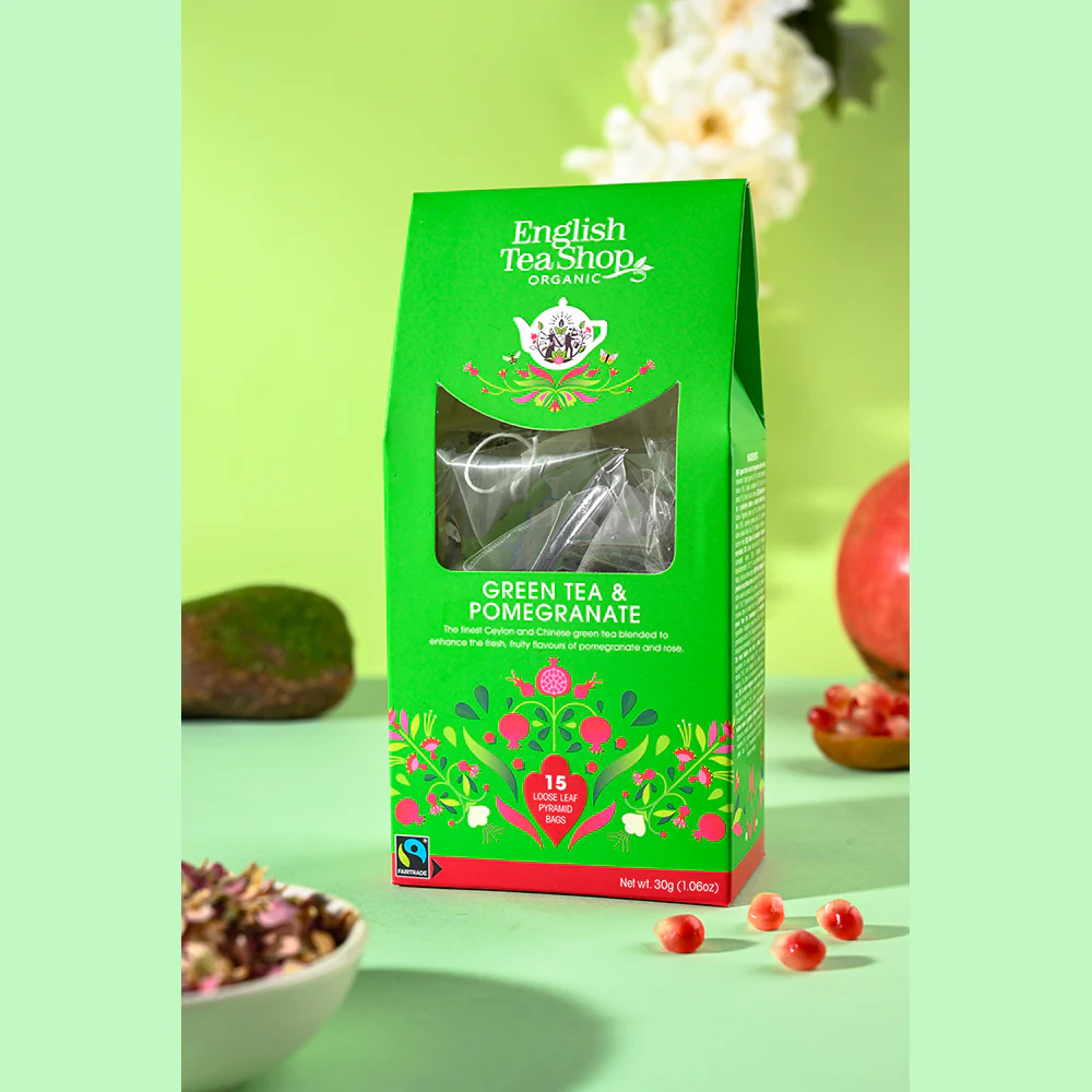 Green Tea & Pomegranate - 15 Pyramids - Image 4