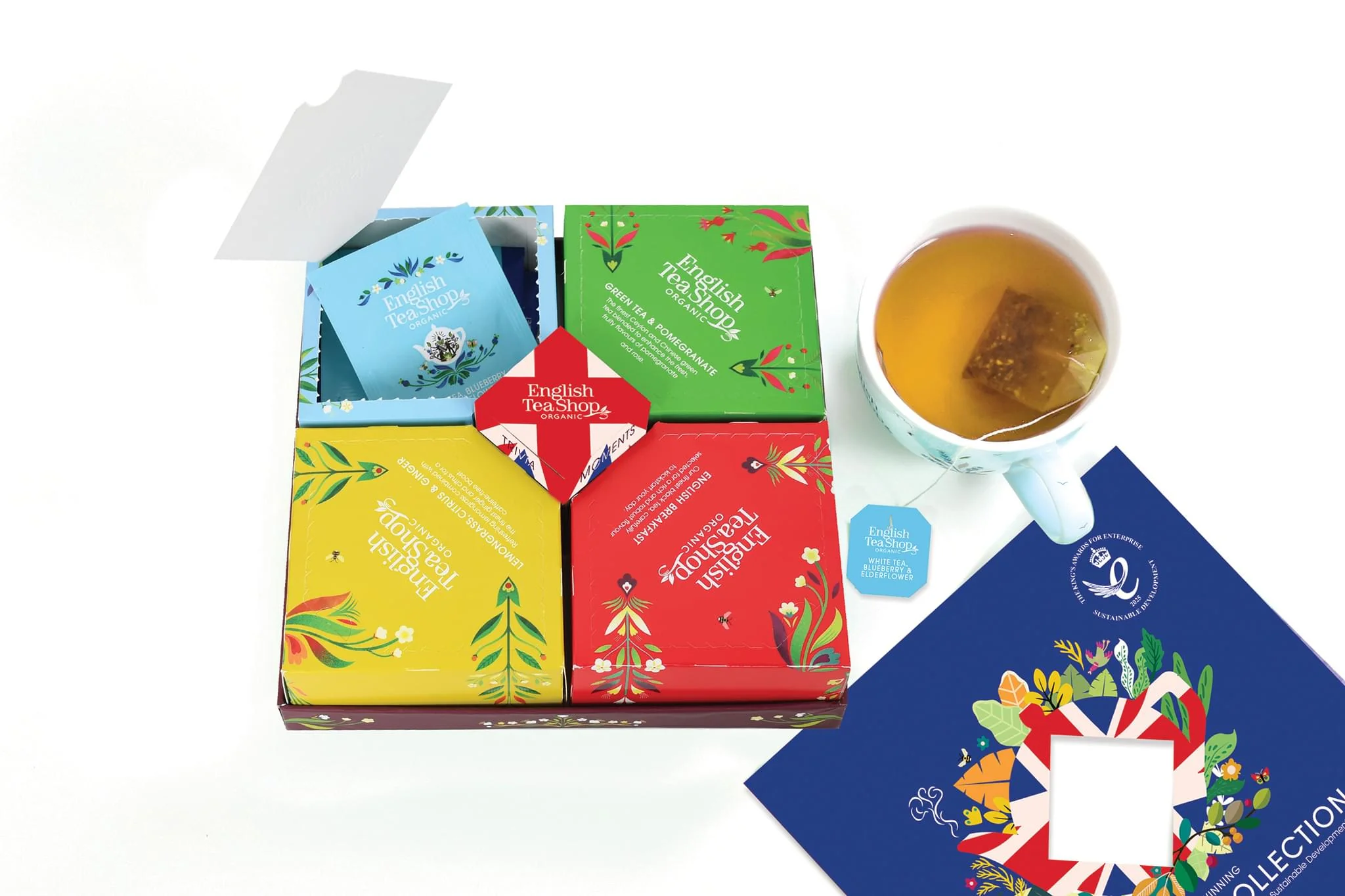 Luxury Tea Collection Blue – King’s Award Edition | Organic Tea Gift Set | 32 Sachets - Image 4