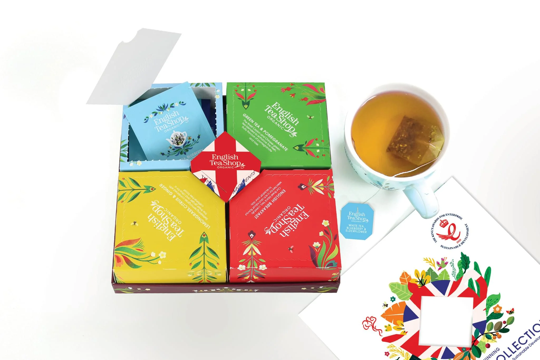 Luxury Tea Collection White – King’s Award Tribute | Organic Tea Gift Set | 32 Sachets - Image 4