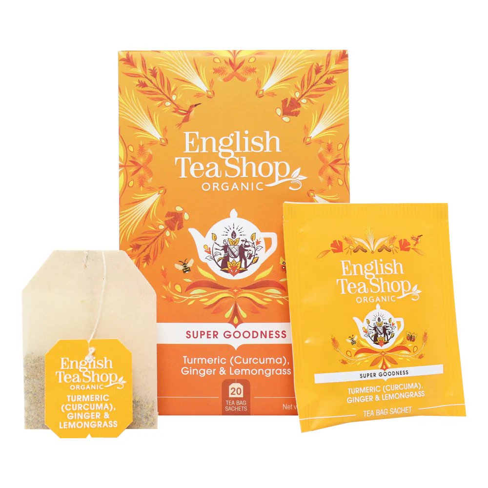 Turmeric (Curcuma), Ginger & Lemongrass - 20 Tea Sachets - Image 5