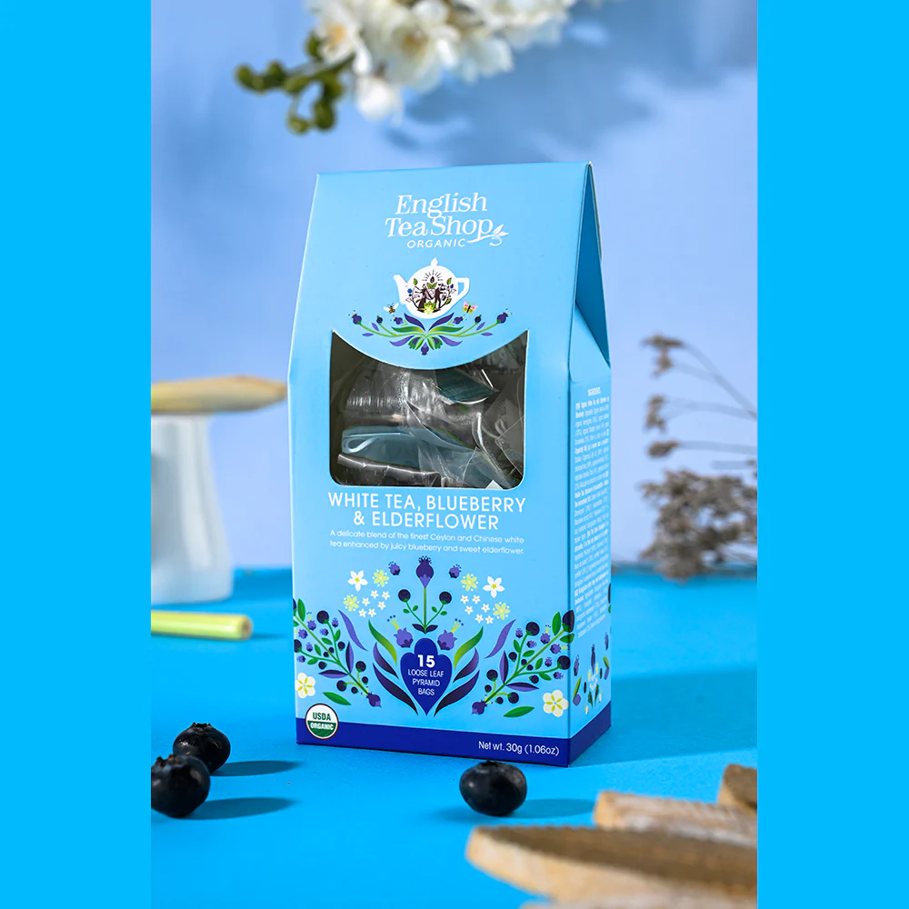 White Tea, Blueberry & Elderflower - 15 Pyramids - Image 4