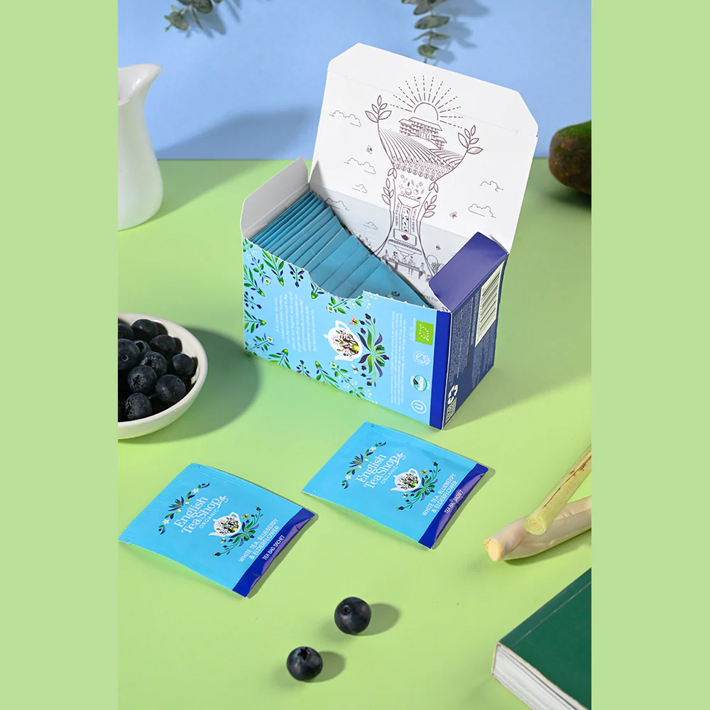 White Tea, Blueberry & Elderflower - 20 Tea Sachets - Image 3